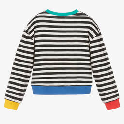 Joyday-سويتشيرت قطن مقلم لون أسود وأبيض للبنات | Childrensalon Outlet