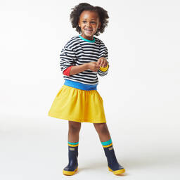 Joyday-سويتشيرت قطن مقلم لون أسود وأبيض للبنات | Childrensalon Outlet