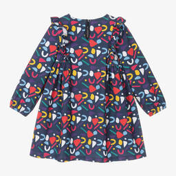 جويداي-فستان قطن جيرسي لون كحلي | Childrensalon Outlet