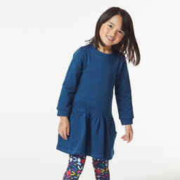 Joyday-Синее платье из хлопкового джерси для девочек | Childrensalon Outlet