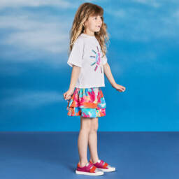Joyday-Girls Blush Cotton Artful Skirt Ensemble | Childrensalon Outlet