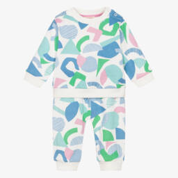 Joyday-Girls Cotton Track Set in Blue | Childrensalon Outlet