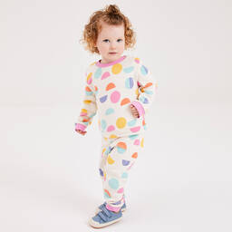 Joyday-Кремово-розовый спортивный костюм из хлопка для девочек | Childrensalon Outlet