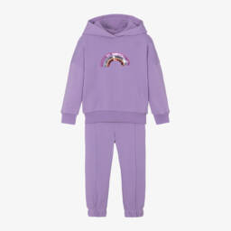 Joyday-طقم هودي قوس قزح ليلكي مزين بالترتر للبنات | Childrensalon Outlet