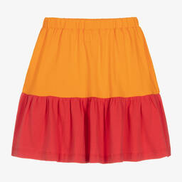 Joyday-Оранжево-красная юбка из хлопкового джерси для девочек | Childrensalon Outlet