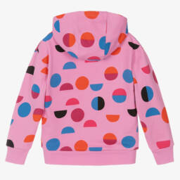 Joyday-Розовая хлопковая худи с кругами для девочек | Childrensalon Outlet