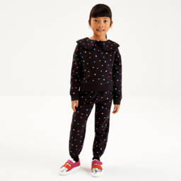 Joyday-Черный спортивный костюм из хлопка | Childrensalon Outlet