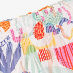 Joyday-Бело-розовые хлопковые шорты | Childrensalon Outlet