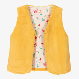 جويداي-جيليه فرو صناعي لون أصفر للبنات | Childrensalon Outlet