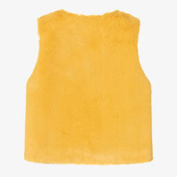 جويداي-جيليه فرو صناعي لون أصفر للبنات | Childrensalon Outlet