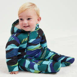 Joyday-Infant Boys Camouflage Puffer Suit | Childrensalon Outlet