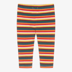 Joyday-Red Striped Cotton Baby Leggings | Childrensalon Outlet