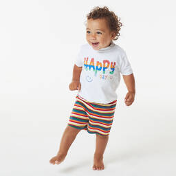 Joyday-Футболка с шортами в красную полоску для малышей | Childrensalon Outlet