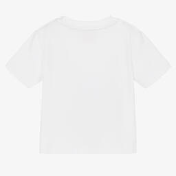 Joyday-Белая хлопковая футболка с планетой и звездами для малышей | Childrensalon Outlet