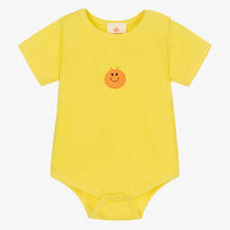 Joyday-أوفرول بادي قطن جيرسي لون أصفر للأطفال | Childrensalon Outlet