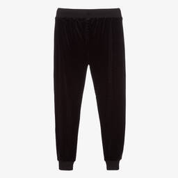 Juicy Couture-Black Logo Velour Joggers | Childrensalon Outlet
