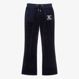 Juicy Couture - Pink Velour Wide Leg Trousers