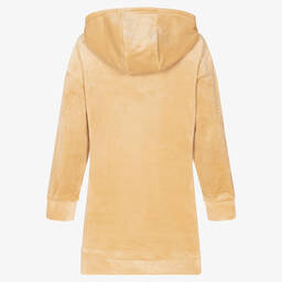 Juicy Couture-Girls Beige Logo Velour Dress | Childrensalon Outlet