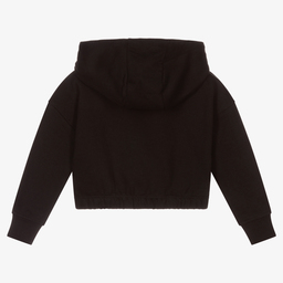 Juicy Couture-Girls Black Cotton Hoodie | Childrensalon Outlet