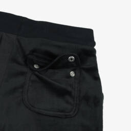 Juicy Couture-Girls Black Velour Wide-Leg Trousers | Childrensalon Outlet