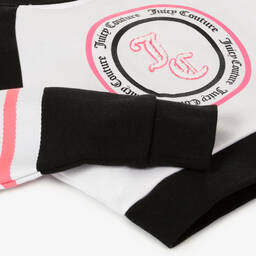 Juicy Couture-Girls Black & White Colourblock Sweatshirt | Childrensalon Outlet
