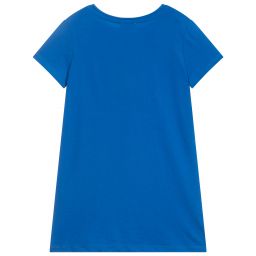 Juicy Couture-Girls Blue Cotton Jersey Dress | Childrensalon Outlet