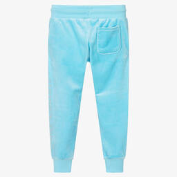 Juicy Couture-Girls Blue Velour Joggers | Childrensalon Outlet