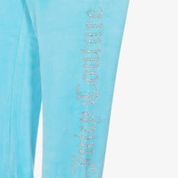 Juicy Couture-Girls Blue Velour Joggers | Childrensalon Outlet