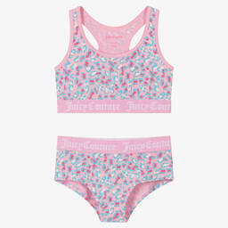 Juicy Couture-Girls Bra Top & Knickers Set | Childrensalon Outlet