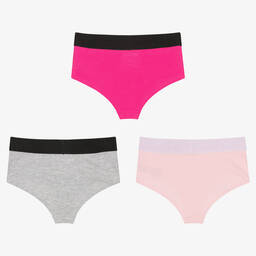 Juicy Couture-Girls Cotton Knickers (3 Pack) | Childrensalon Outlet