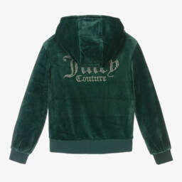 Juicy Couture-Изумрудная блестящая куртка на молнии для девочек | Childrensalon Outlet