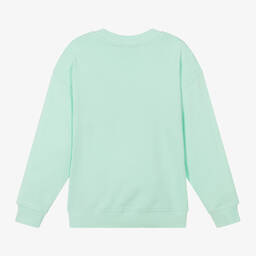 جوسي كوتور-Girls Green Cotton Sweatshirt | Childrensalon Outlet