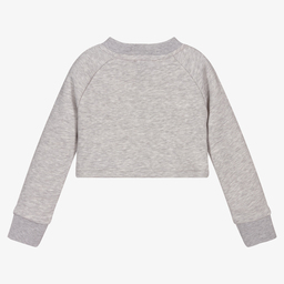 Juicy Couture-Girls Grey Cotton Sweatshirt | Childrensalon Outlet