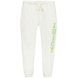 Juicy Couture-Girls Ivory Cotton Joggers | Childrensalon Outlet