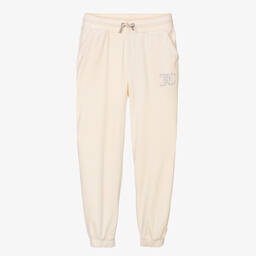 Juicy Couture-Кремовые велюровые джоггеры со стразами | Childrensalon Outlet
