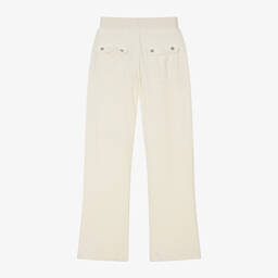 Juicy Couture-Girls Ivory Velour Joggers | Childrensalon Outlet