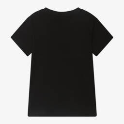 Juicy Couture-Girls Jet Black Cotton Tee | Childrensalon Outlet