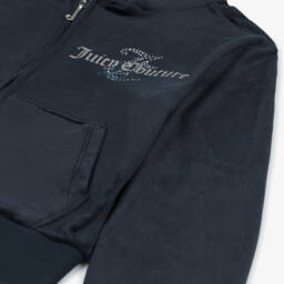 Juicy Couture-Girls Luxurious Blue Velour Set | Childrensalon Outlet