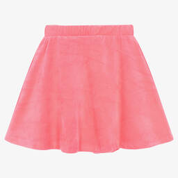 Juicy Couture-Неоново-розовая велюровая юбка | Childrensalon Outlet