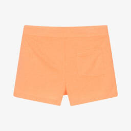 Juicy Couture-Girls Orange Cotton Logo Shorts | Childrensalon Outlet