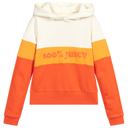 Juicy Couture-Girls Orange Logo Hoodie | Childrensalon Outlet