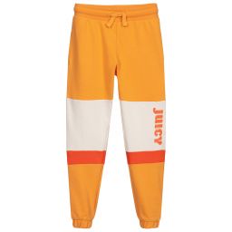 Juicy Couture-Girls Orange Logo Joggers | Childrensalon Outlet