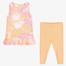 جوسي كوتور-Girls Orange Top & Leggings Set | Childrensalon Outlet
