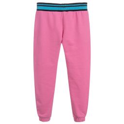 Juicy Couture-Girls Pink Cotton Joggers | Childrensalon Outlet