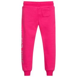 Juicy Couture-Girls Pink Cotton Joggers | Childrensalon Outlet
