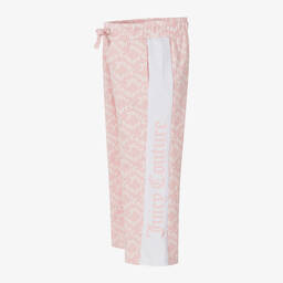 Juicy Couture-Girls Pink Cotton Joggers | Childrensalon Outlet