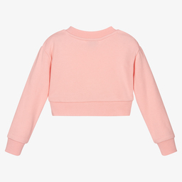 جوسي كوتور-Girls Pink Cotton Sweatshirt | Childrensalon Outlet