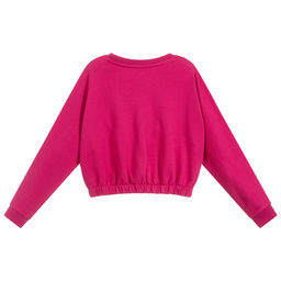 Juicy Couture-Girls Pink Logo Sweatshirt | Childrensalon Outlet