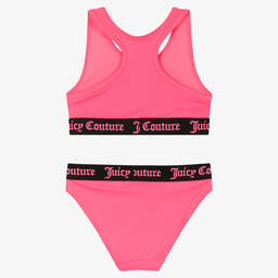 Juicy Couture-Girls Pink Logo Tankini | Childrensalon Outlet