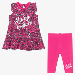 Juicy Couture-Girls Pink Top & Leggings Set | Childrensalon Outlet